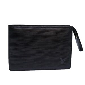 Louis Vuitton Epi Trousse Poche Toilette 15 Pouch Black
